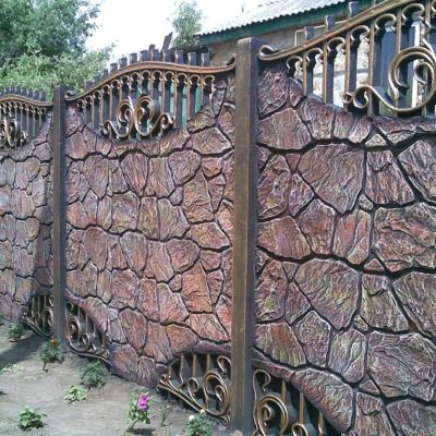 Декоративный забор из металла